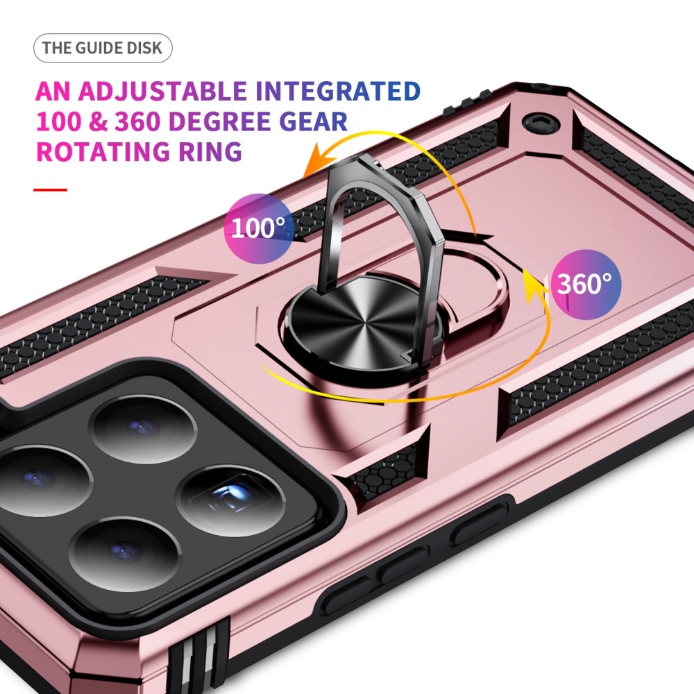 Gyűrűk tartós borítója Xiaomi 15 - rózsaarany