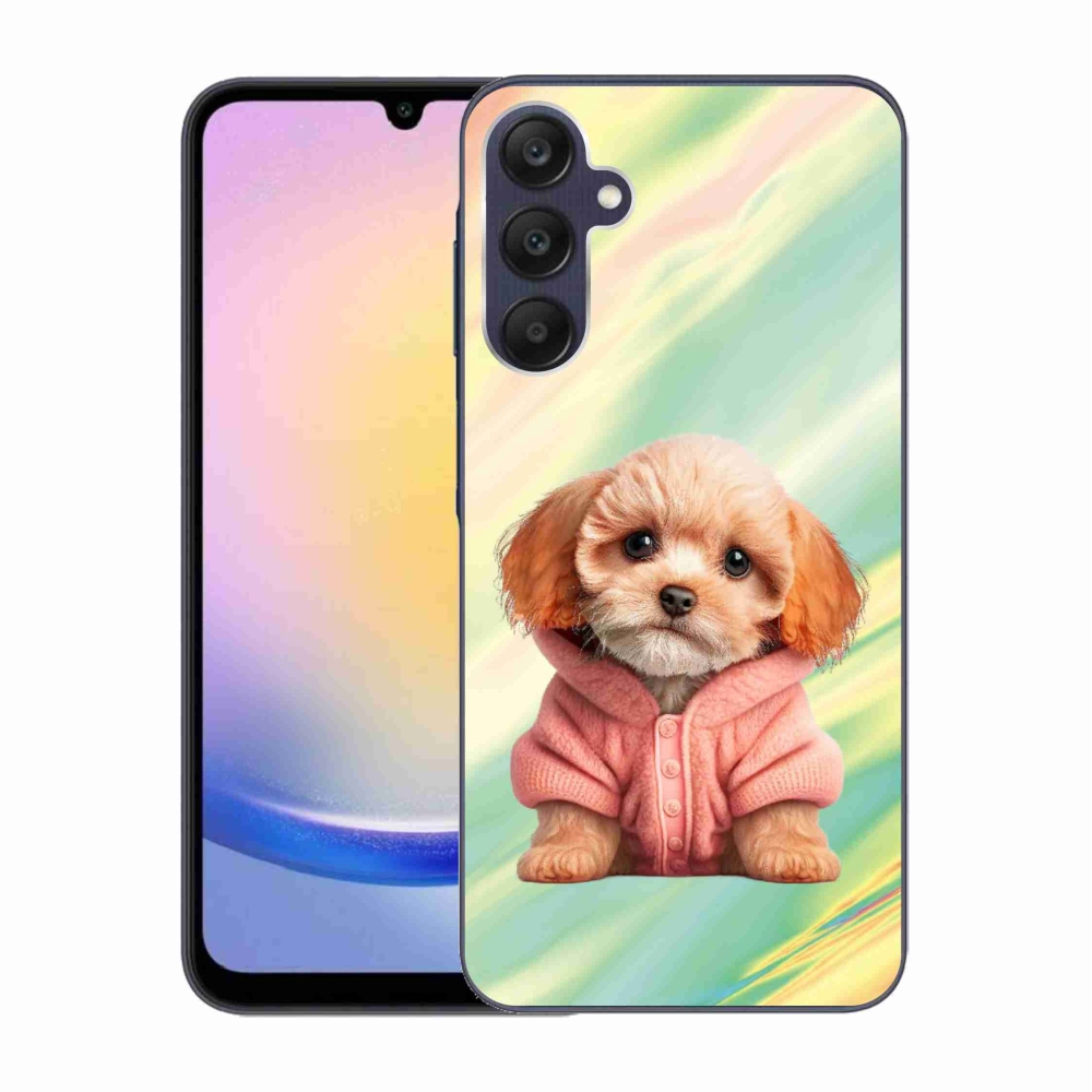 Gél borítás mmCase Samsung Galaxy A25 5G - pulóveres kölyökkutyákhoz