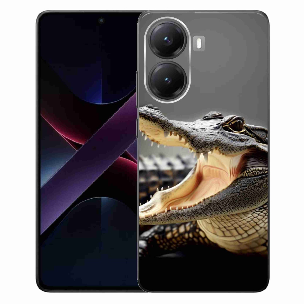 Gél borítás mmCase a Xiaomi Poco X7 Pro 5G számára - krokodil