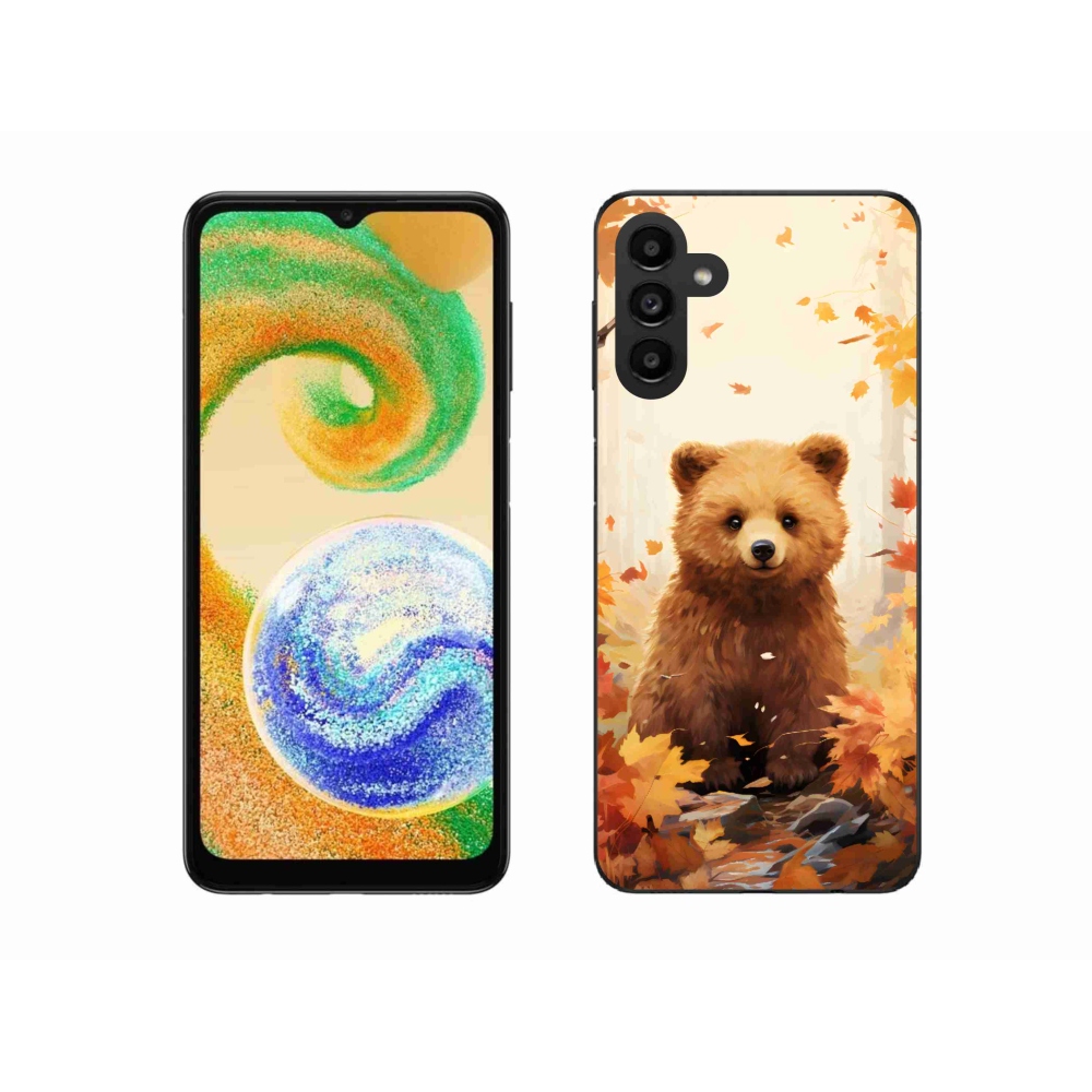 Zselés borítás mmCase Samsung Galaxy A04s (164.7x76.7x9.1mm) - medve az erdőben