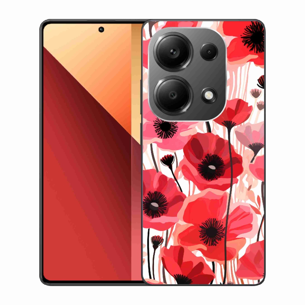 Gél borítás mmCase a Xiaomi Redmi Note 13 Pro 4G/Poco M6 Pro - mákos 1