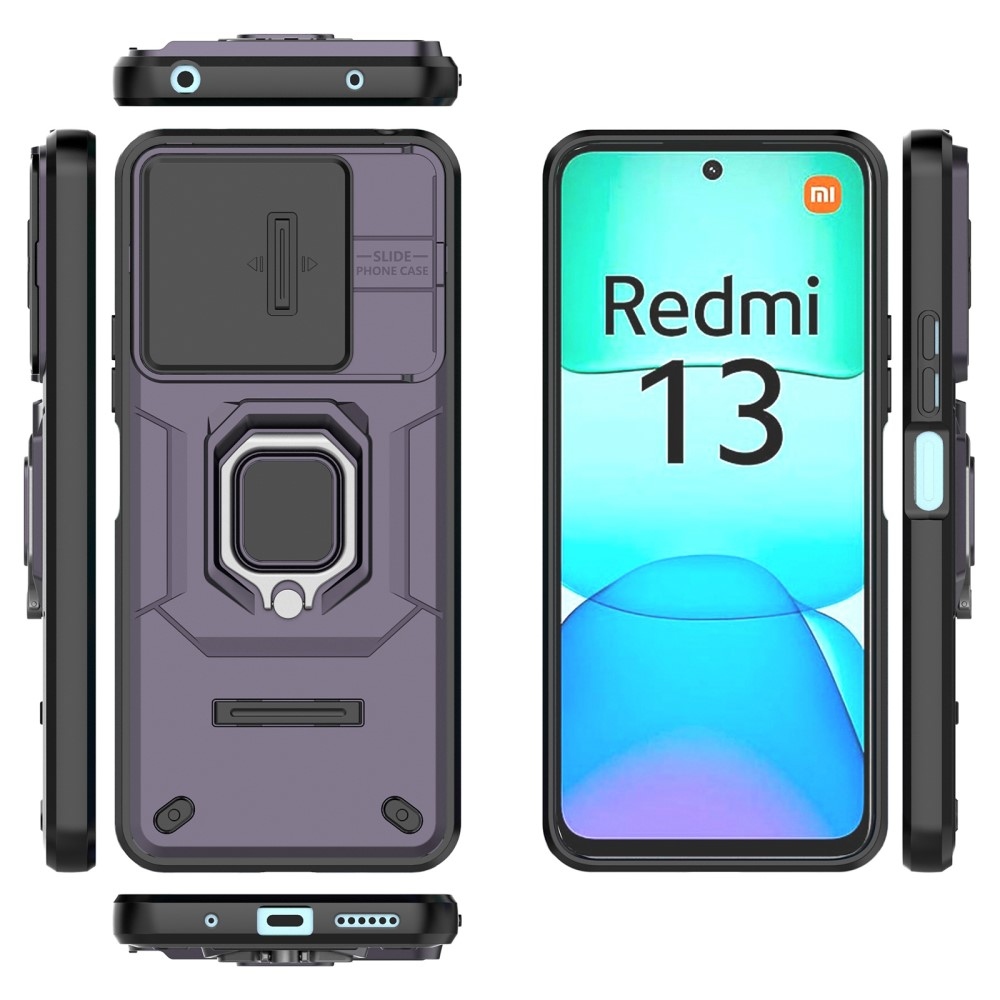 Lencseálló hibrid védőburkolat Xiaomi Redmi 13 4G/Poco M6 4G - lila