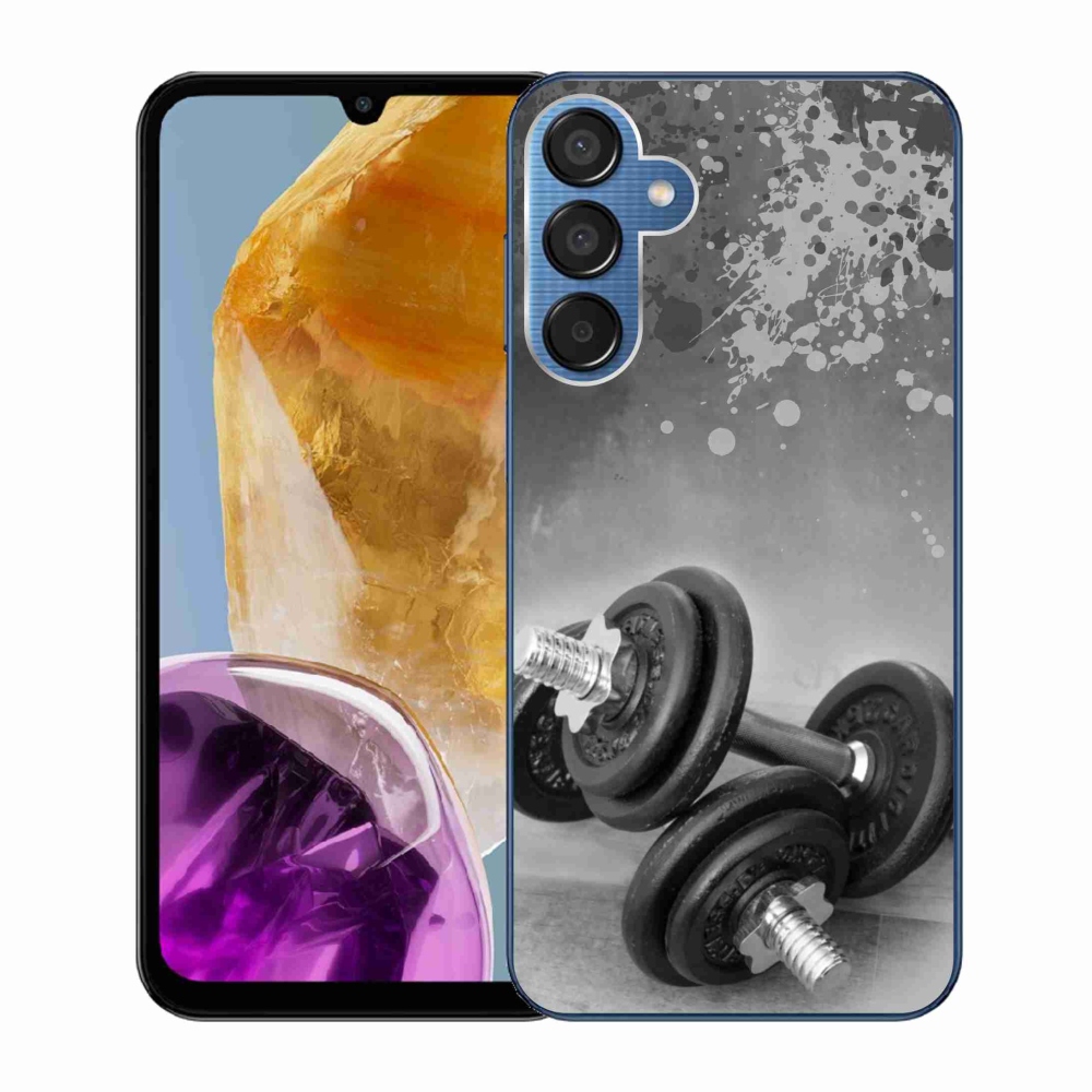 Zselés borítás mmCase Samsung Galaxy M15 5G-hez - súlyzók 1