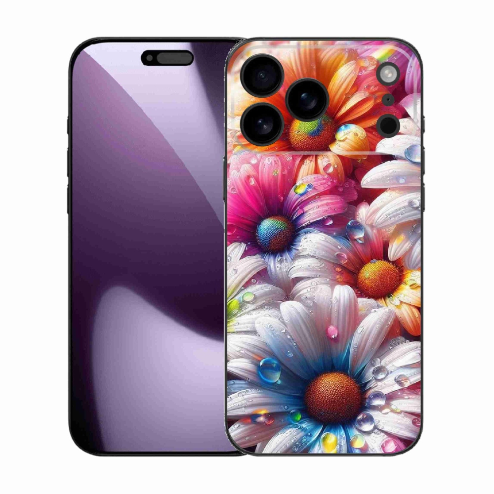 Zselés borítás mmCase iPhone 17 Pro Max készülékhez - színes százszorszépek