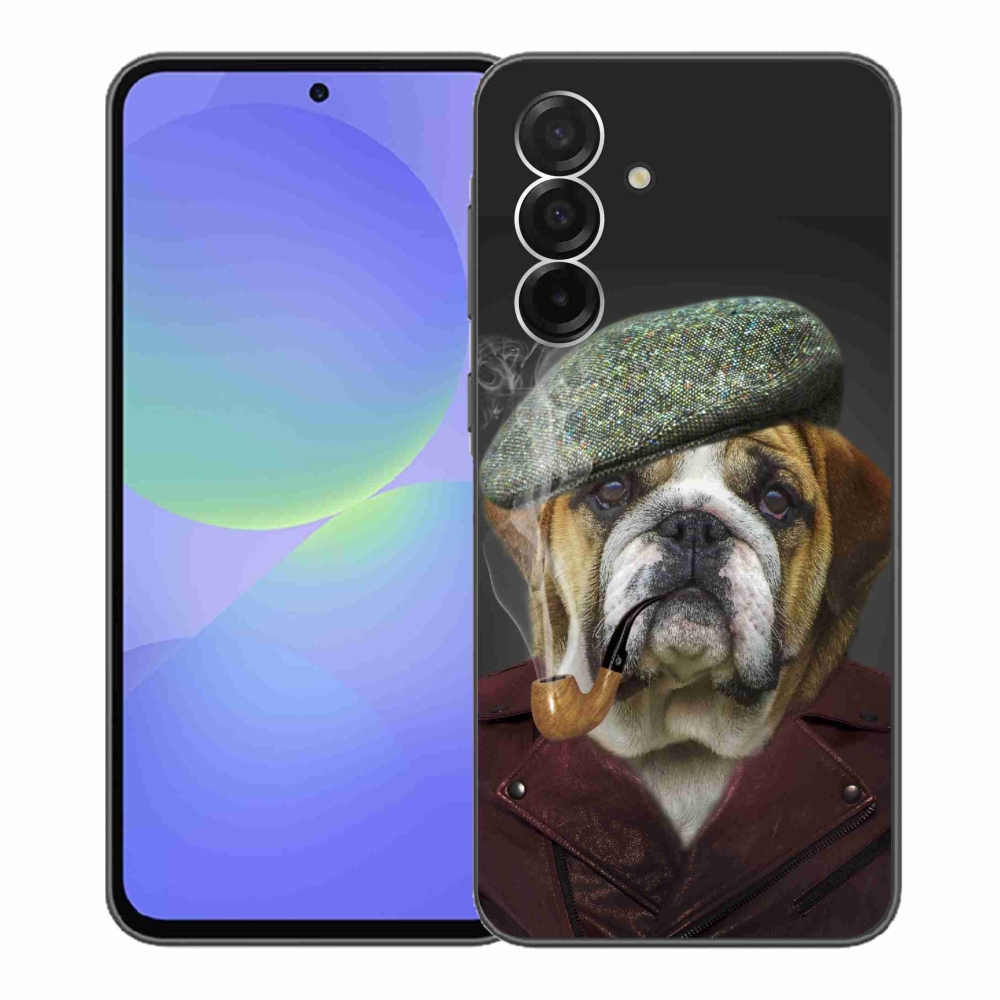 Zselés borítás mmCase Samsung Galaxy A36 5G - kutya csővel