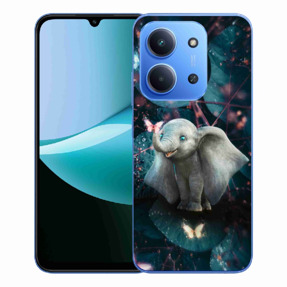 Gél borítás mmCase a Xiaomi Redmi 15C 4G/5G (173mm) - aranyos elefánthoz