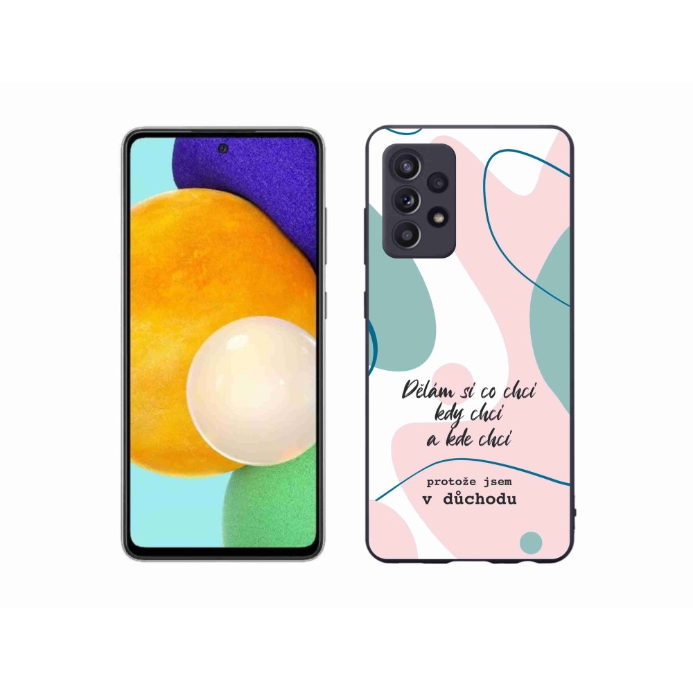 Gél borító mmCase Samsung Galaxy A52s 5G - vicces szöveg 10 fehér háttér