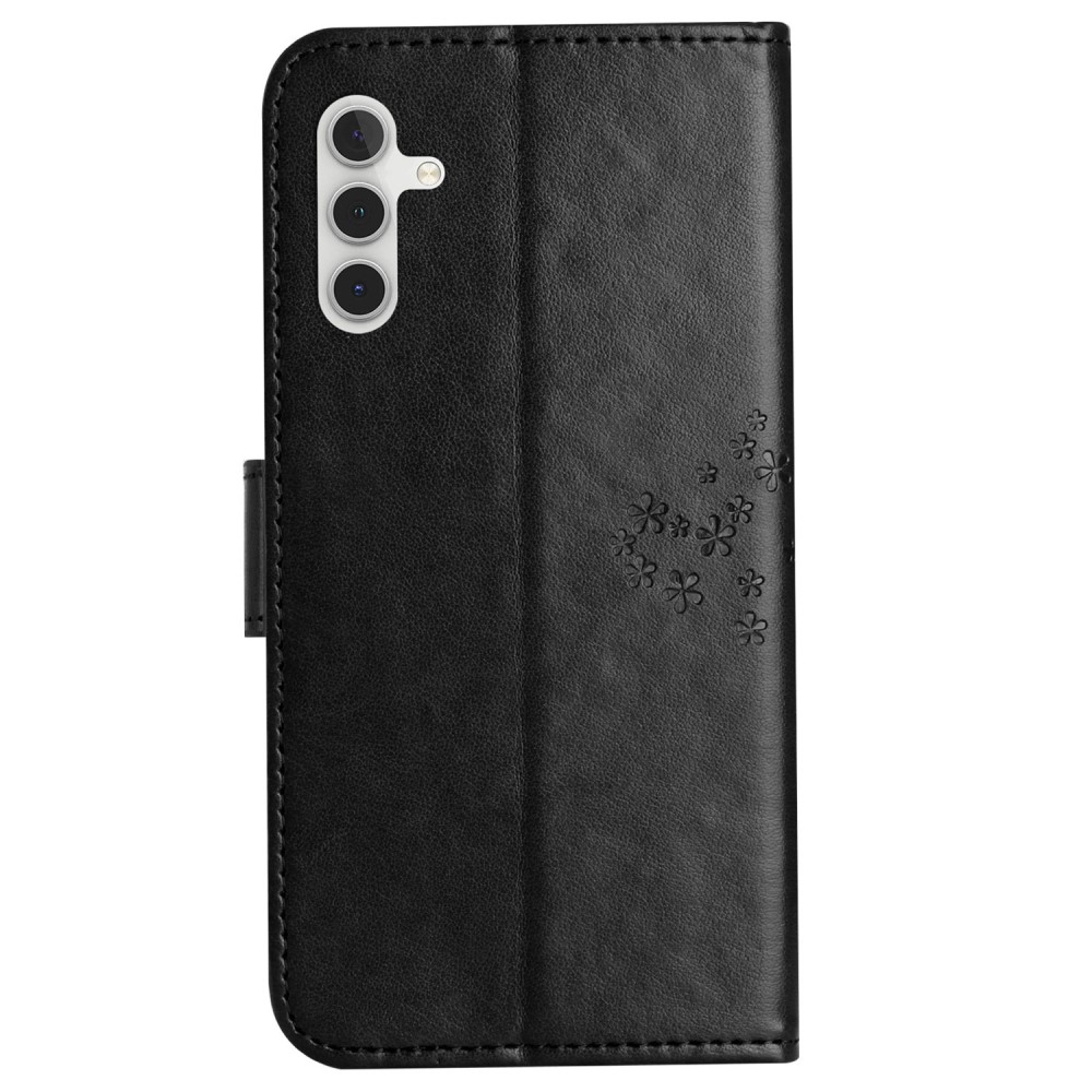 Fás könyv tok Samsung Galaxy S23 FE készülékhez - fekete