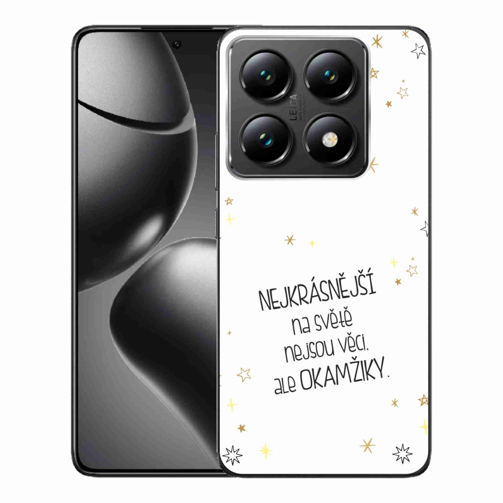 Gél borítás mmCase a Xiaomi 14T Pro számára - idézem 4 fehér háttér