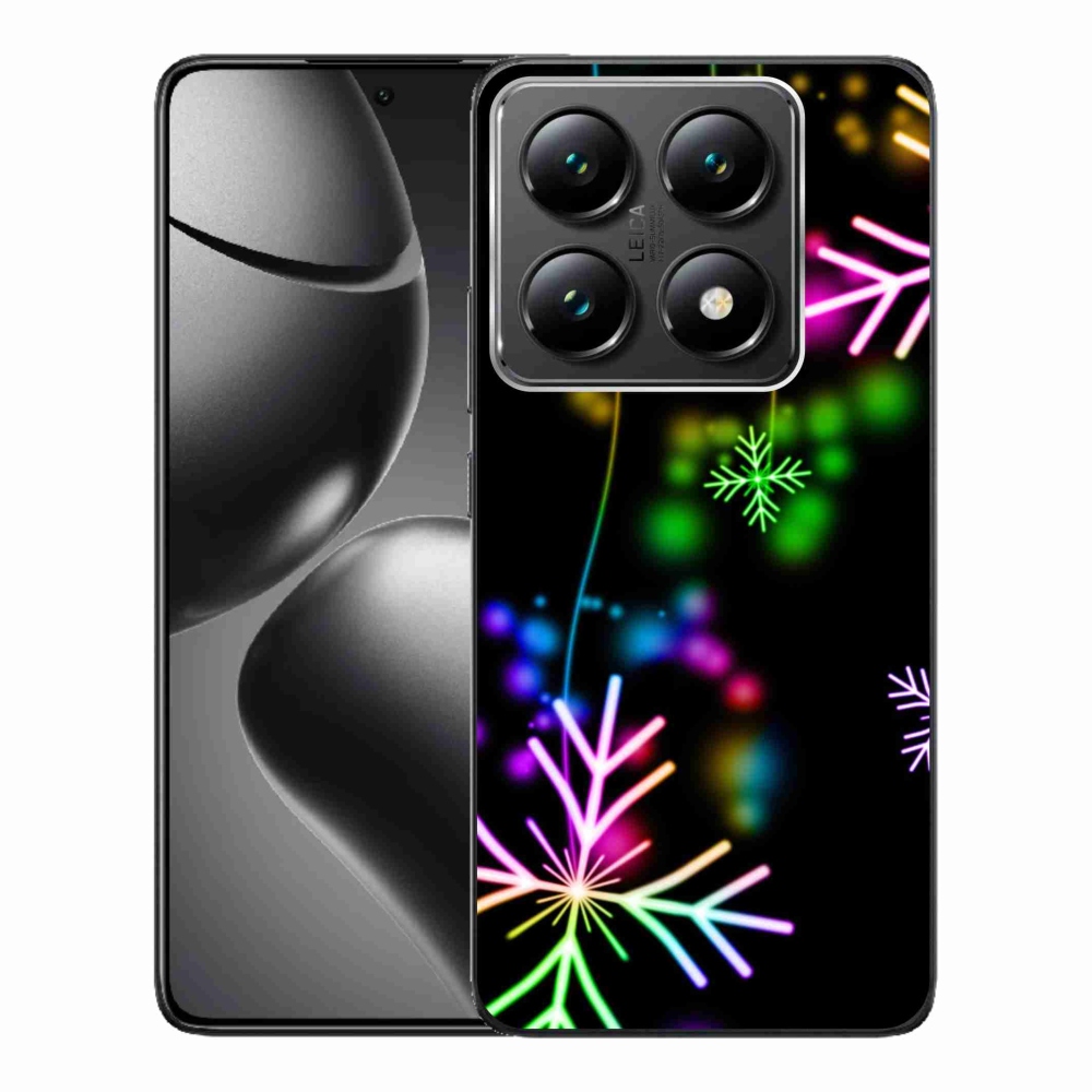 Gél borítás mmCase a Xiaomi 14T Pro számára - színes pelyhekkel