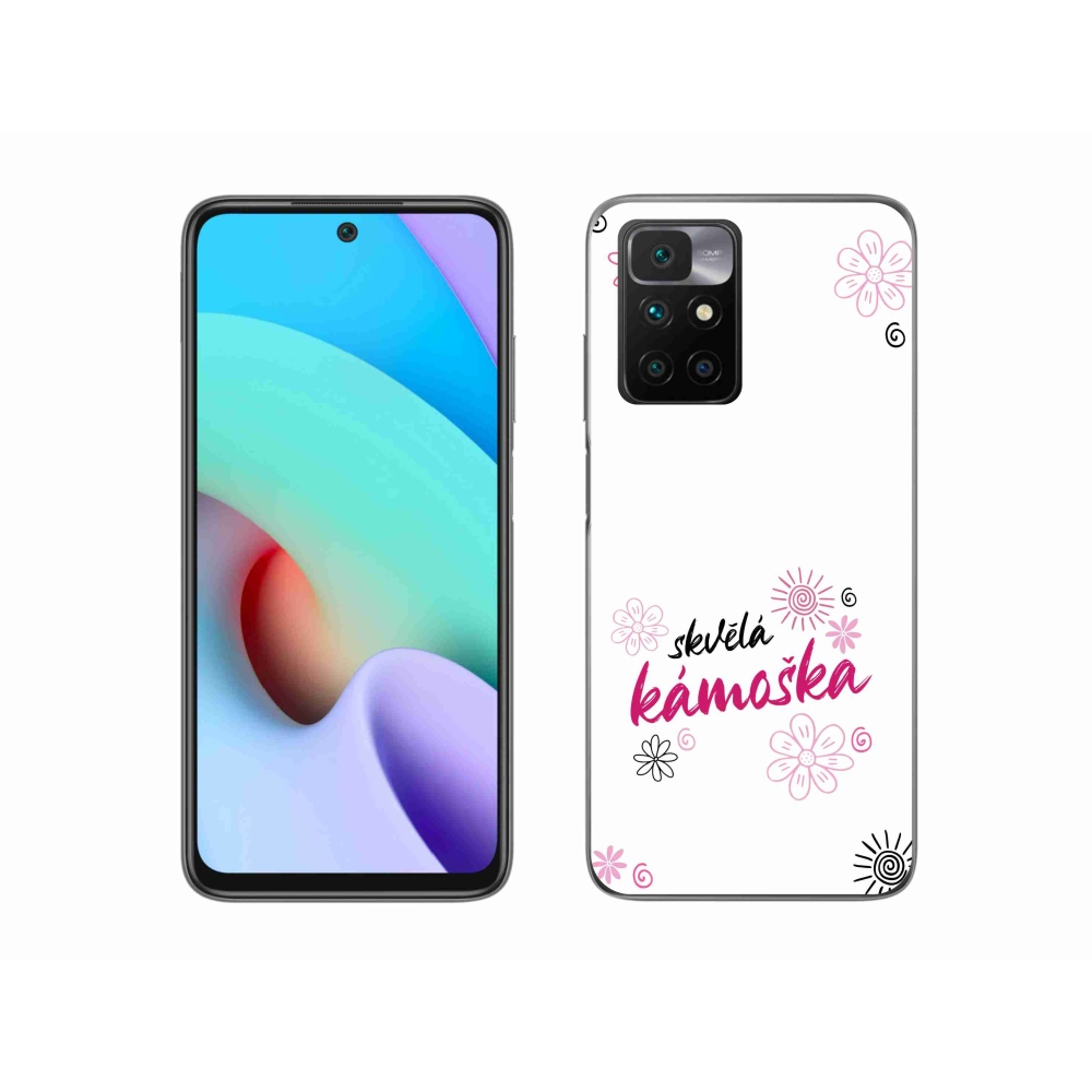 Gél borítás mmCase a Xiaomi Redmi 10/Redmi 10 (2022) - nagyszerű barát fehér háttérrel