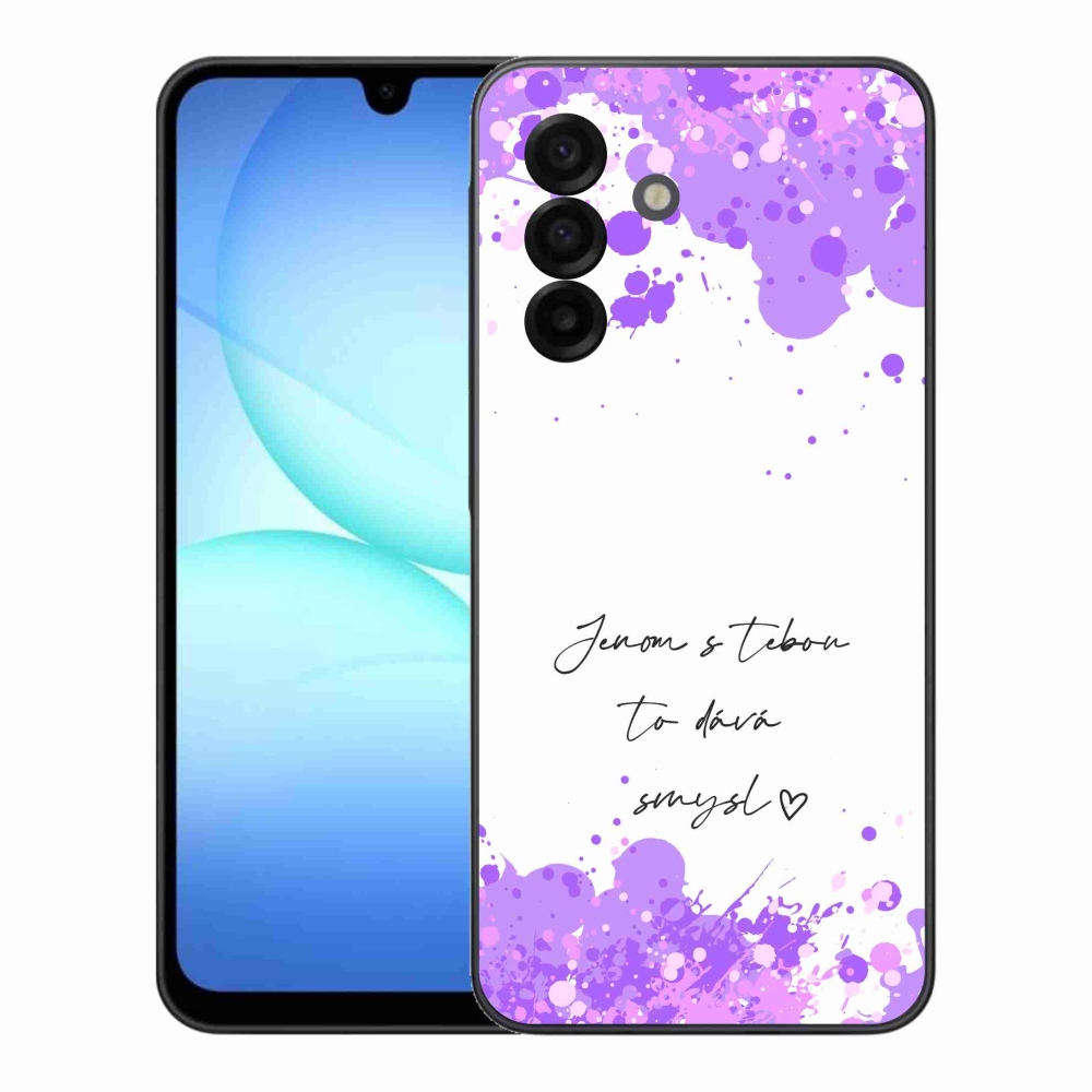 Gél borító mmCase Samsung Galaxy A17 4G/5G - szerelem szöveg fehér háttérrel