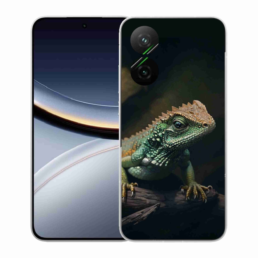 Gél borítás mmCase a Xiaomi Poco F7 5G-hez - gyík