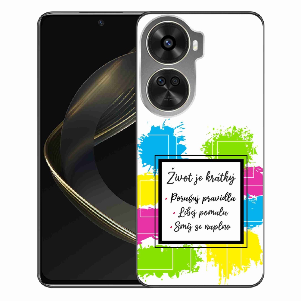 Gél borítás mmCase a Huawei Nova 12 SE-n - idézem 5 fehér háttér