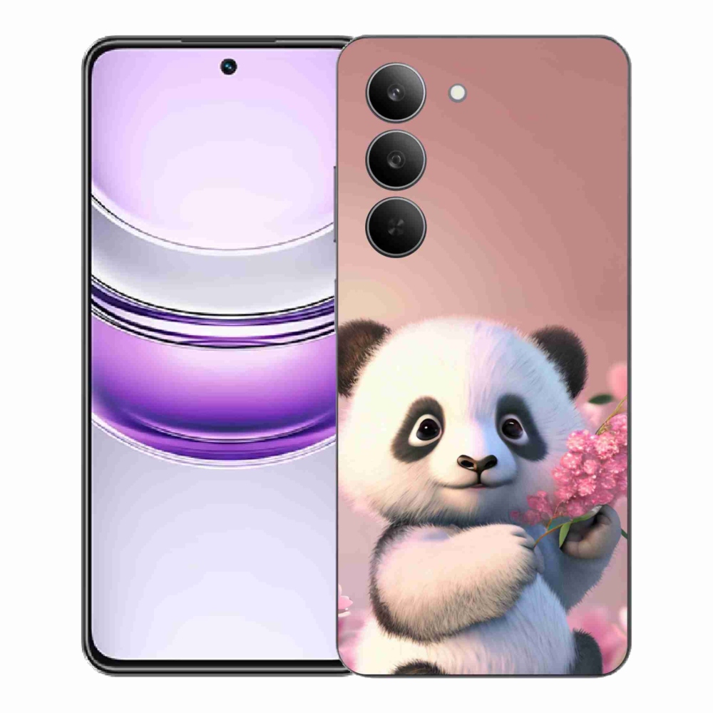 Gél borítás mmCase a Realme 14x 5G készülékhez - aranyos panda