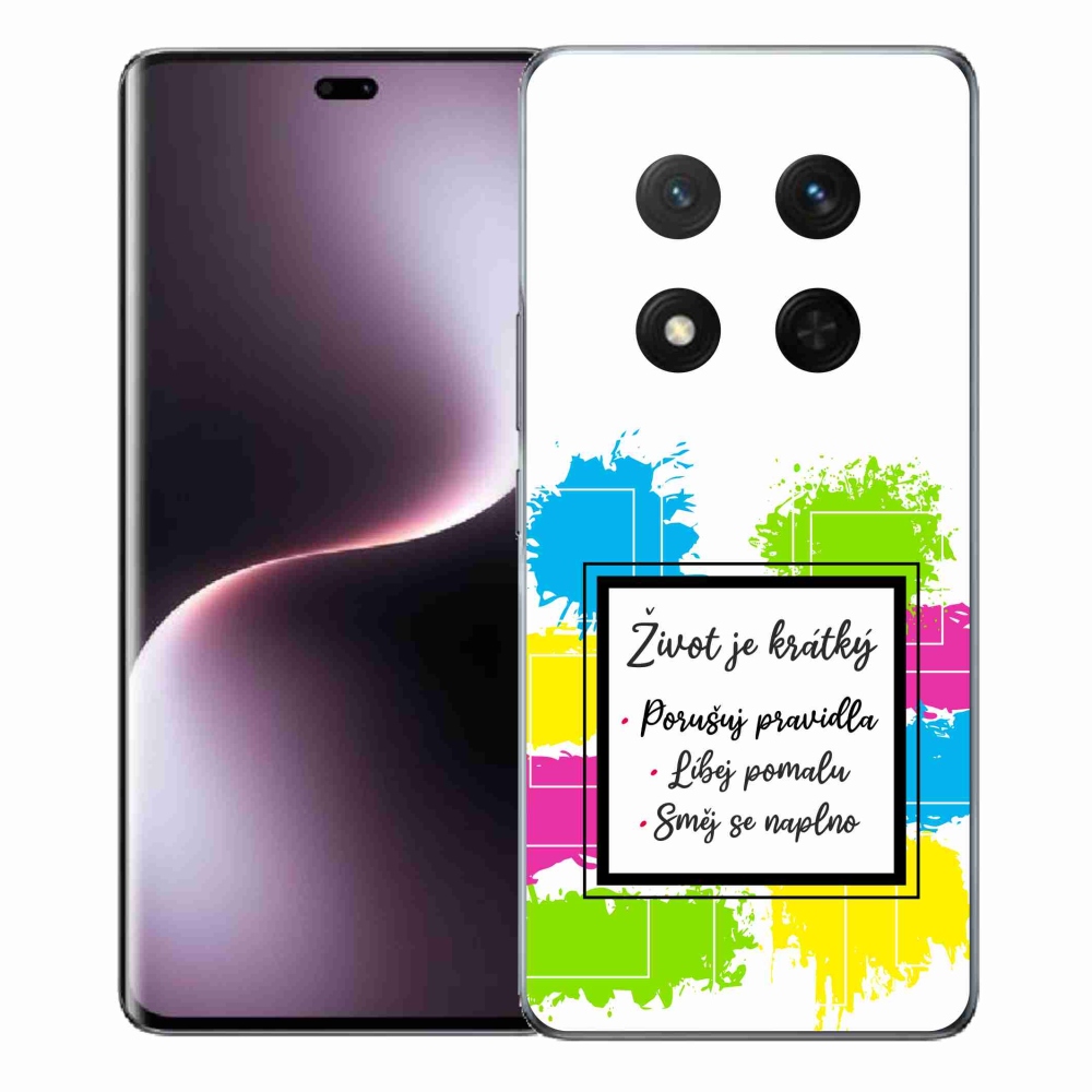 Gél borítás mmCase a Honor Magic 7 Lite 5G készülékhez - Idézet 5 fehér háttér