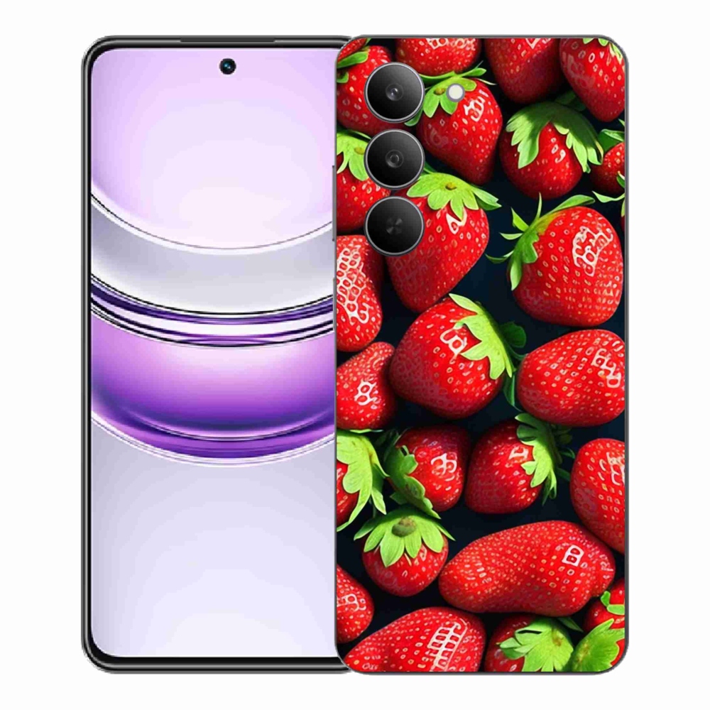 Gél borító mmCase a Realme 14x 5G készülékhez - eper