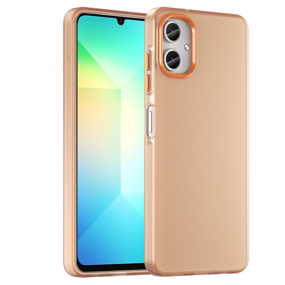 Candys matt zselés tok Samsung Galaxy A06 4G - narancssárga színben