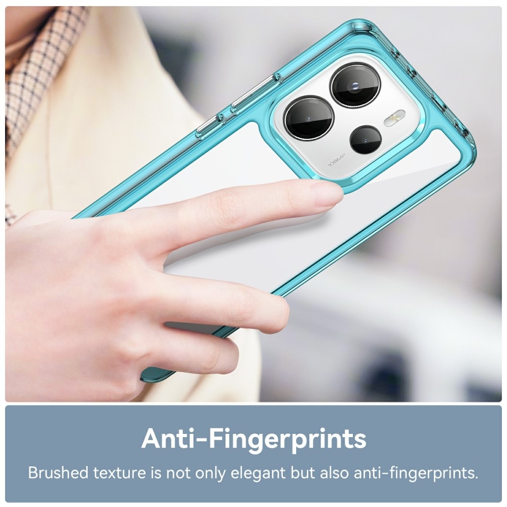 Gél tok kemény hátlappal Xiaomi Redmi Note 14-hez - világoskék színben