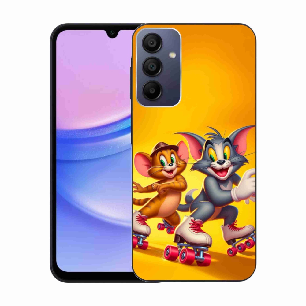 Zselés borítás mmCase Samsung Galaxy A15 4G/5G készülékhez - tom and jerry
