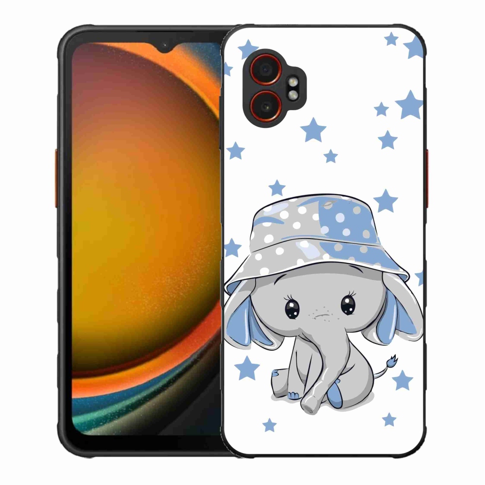 Zselés borítás mmCase Samsung Galaxy Xcover 7 Pro készülékhez - kék elefánt