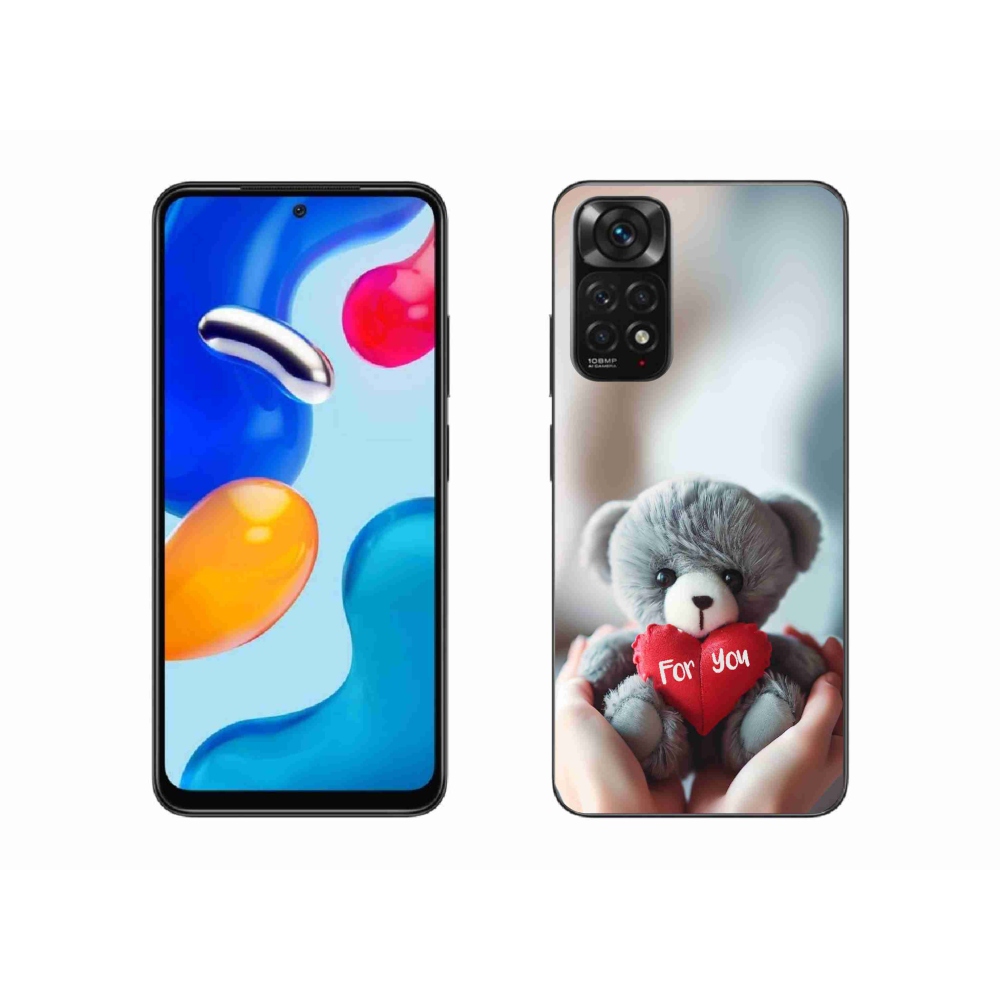 Gél borító mmCase a Xiaomi Redmi Note 11S 4G-hez - mackó a szerelmesek számára