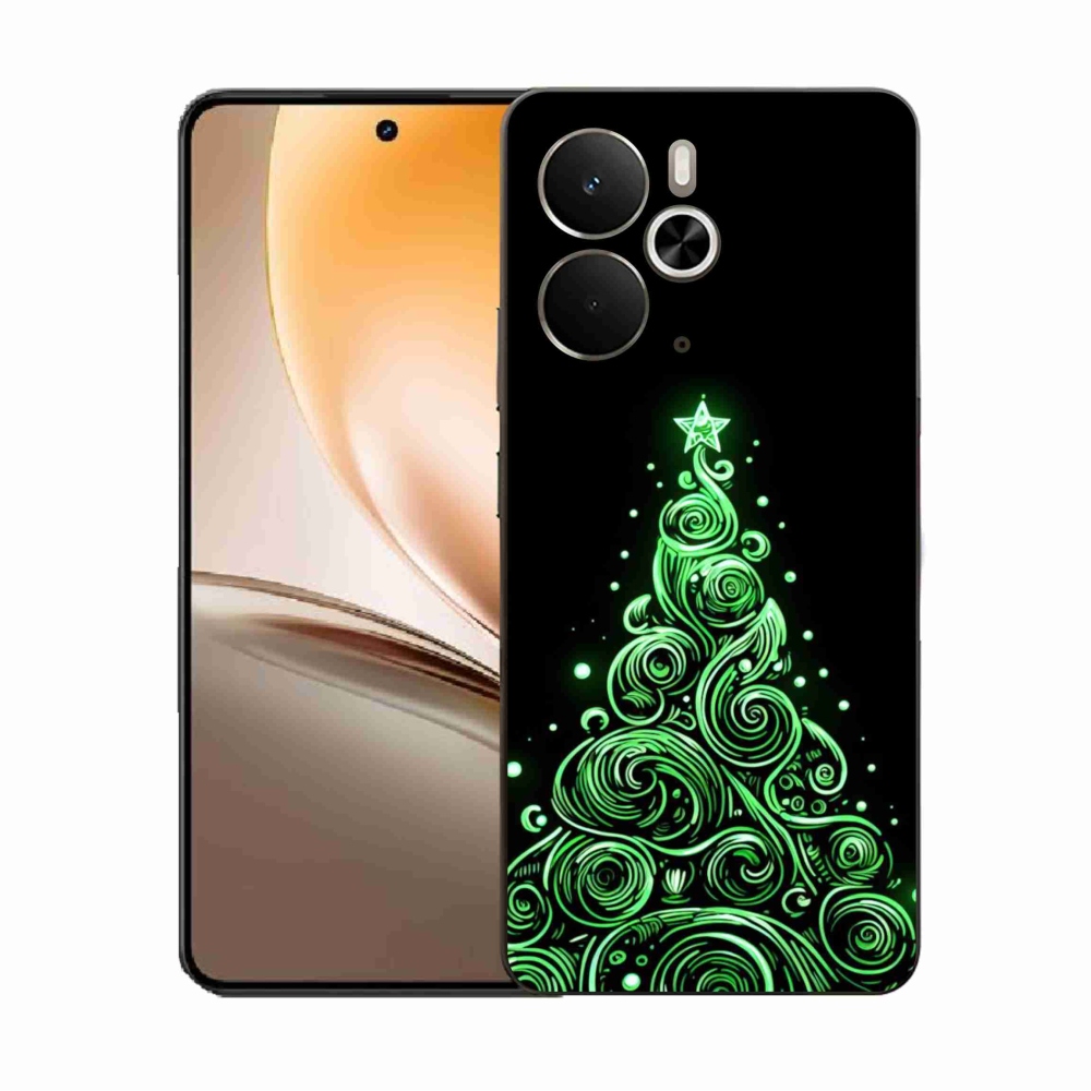 Gél borítás mmCase a Realme 14 5G/14T 5G-hez - neon karácsonyfa 3