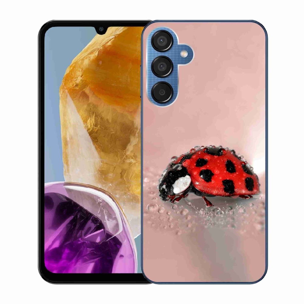 Zselés borítás mmCase Samsung Galaxy M15 5G - katicabogárhoz