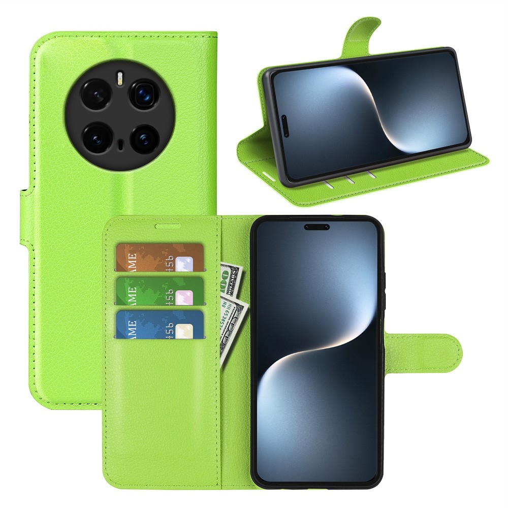 Litchi könyv tok a Honor Magic 7 Pro 5G készülékhez - zöld