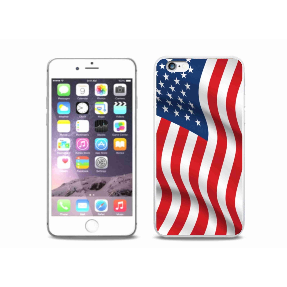 Zselés borítás mmCase iPhone 6/6S Plus készülékhez - USA zászló