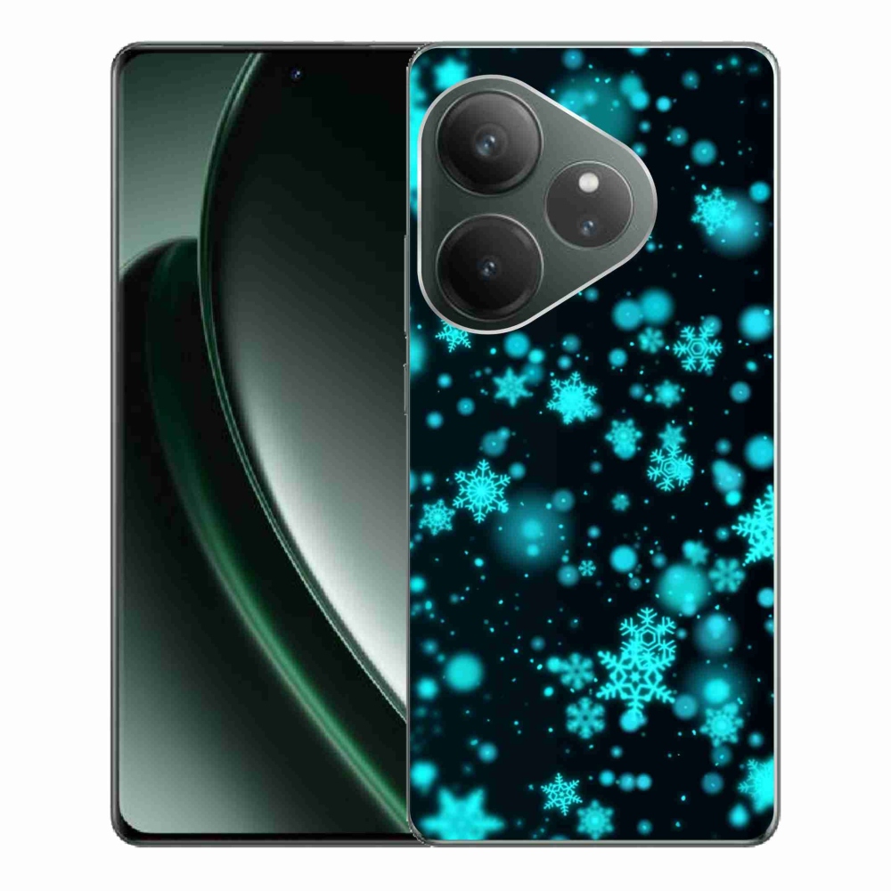 Gél borítás mmCase a Realme GT 6 5G/GT 6T 5G - hópelyhek 1