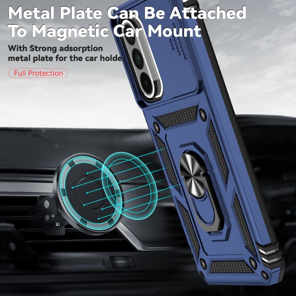 Gyűrűálló borítás Samsung Galaxy A36 5G készülékhez - kék