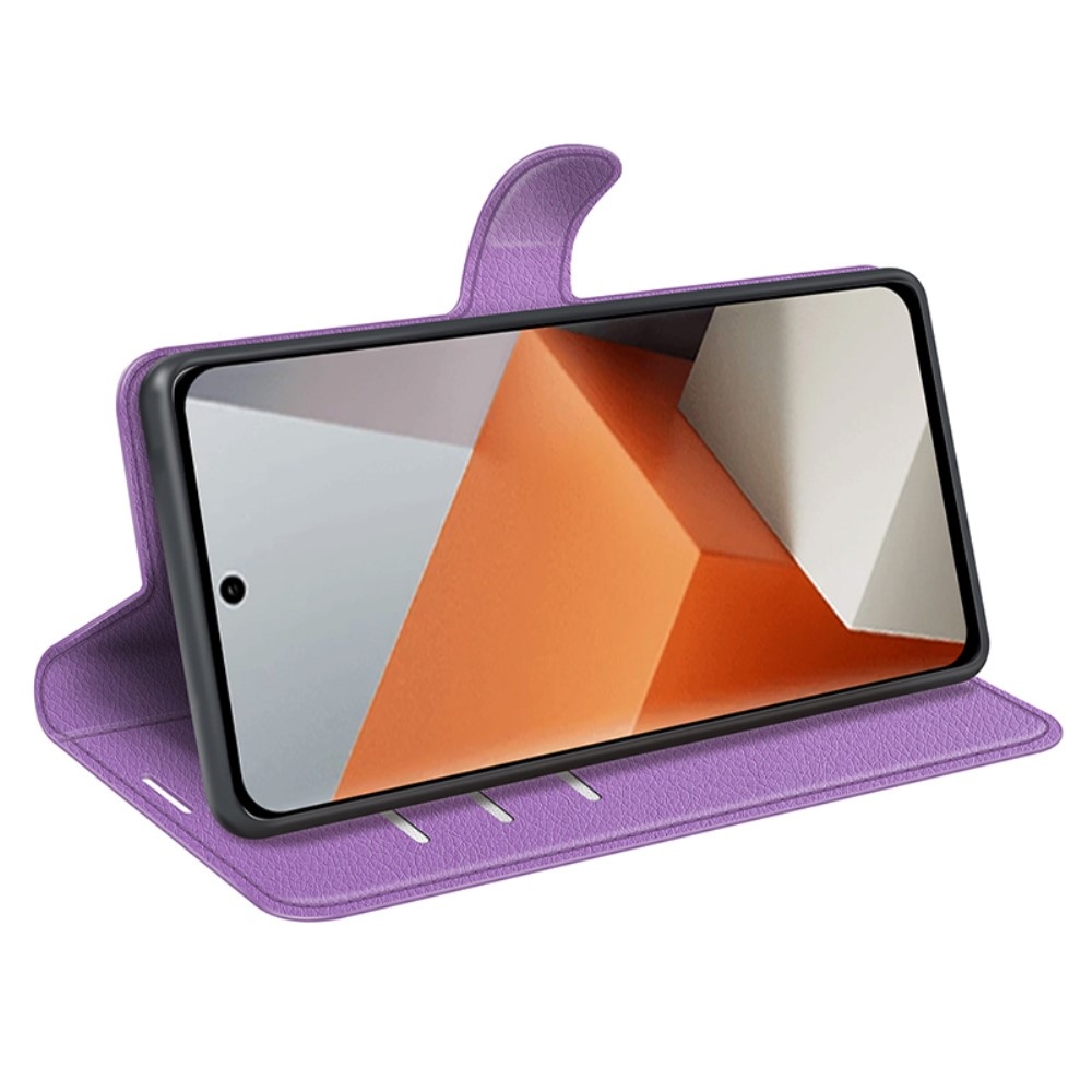 Litchi könyv tok Xiaomi Redmi Note 13 Pro+ 5G - lila