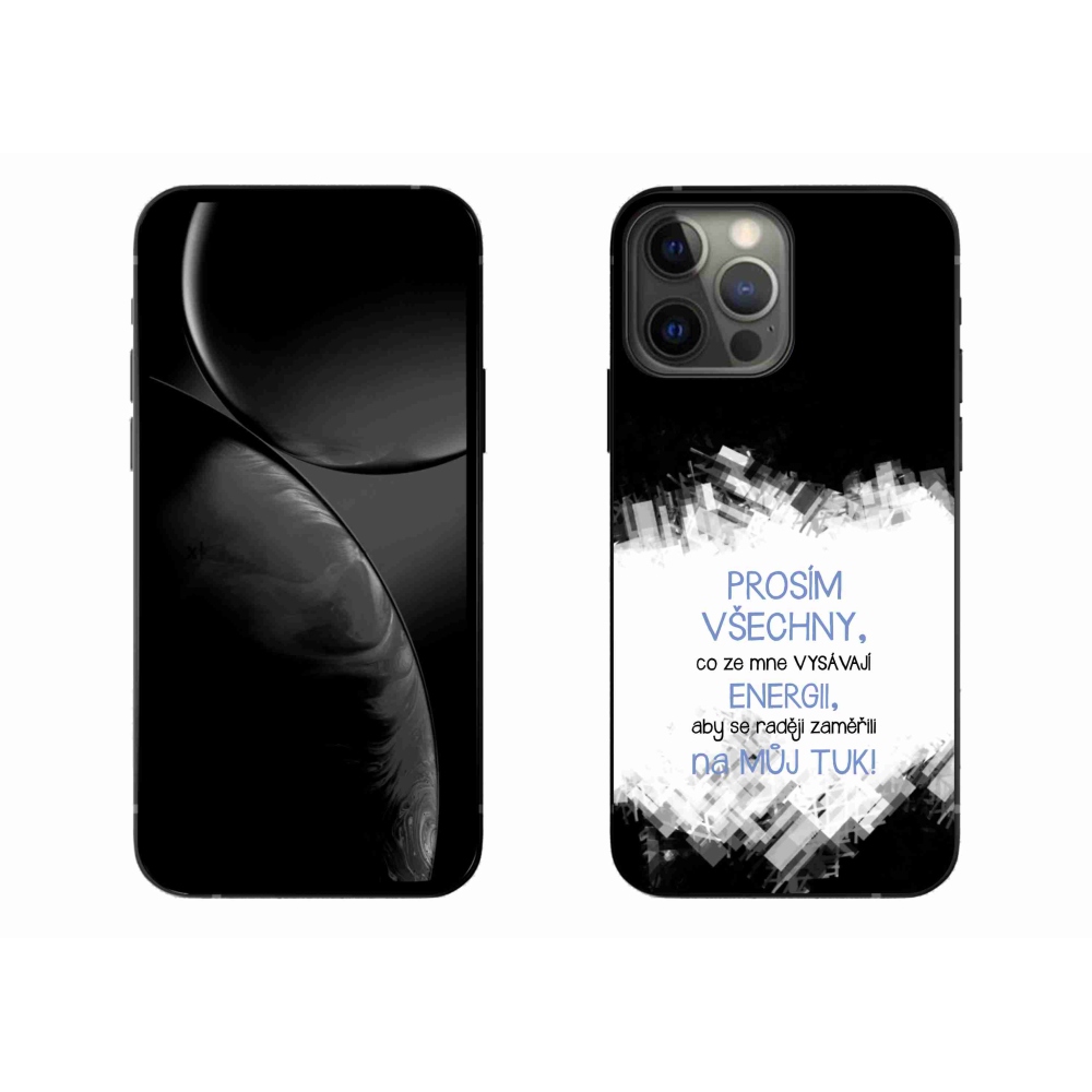 Gél borítás mmCase iPhone 13 Pro Max 6.7 - vicces szöveg 1 kék