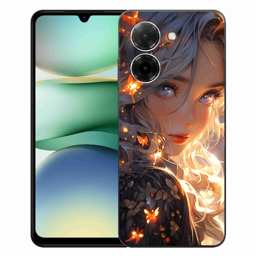 Gél borító mmCase a Xiaomi Redmi A5 (171.7x77.8x8.3mm) - lány és pillangókhoz