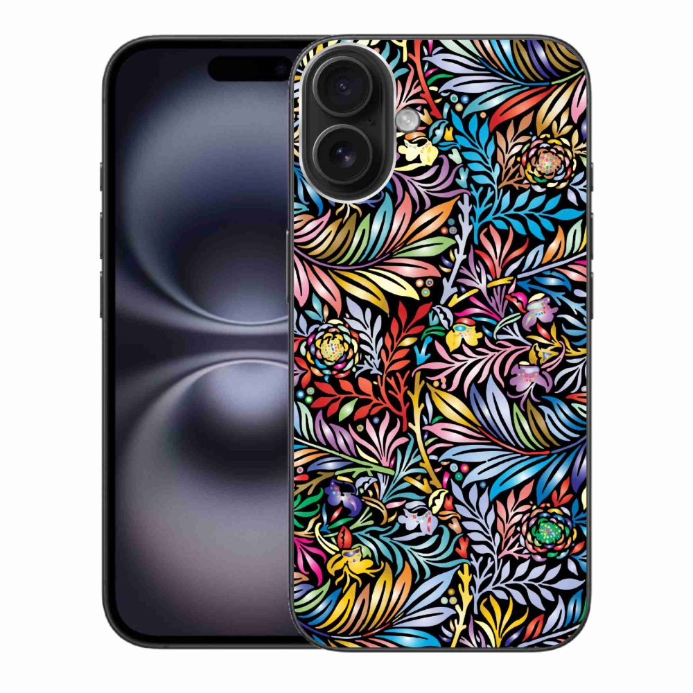 Gél borítás mmCase iPhone 16 Plus készülékhez - virágok 5
