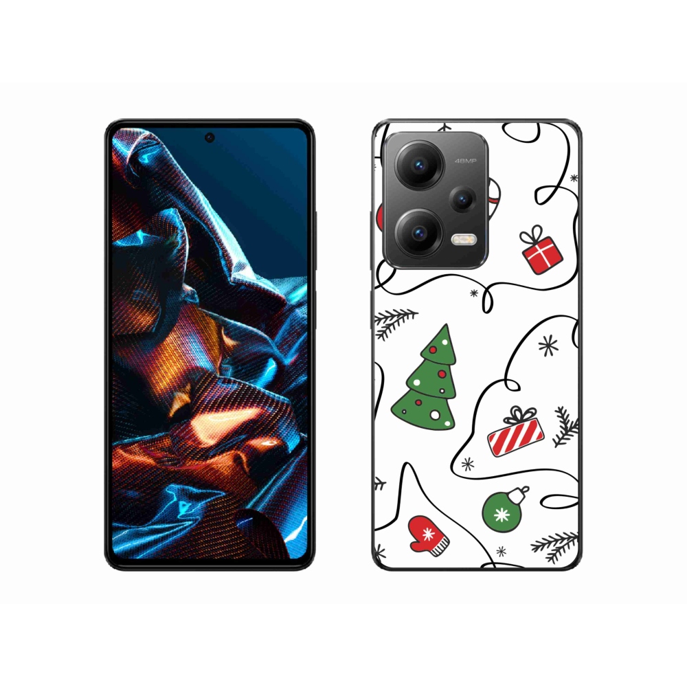Gél borítás mmCase a Xiaomi Redmi Note 12 Pro 5G számára - karácsonyi motívumok
