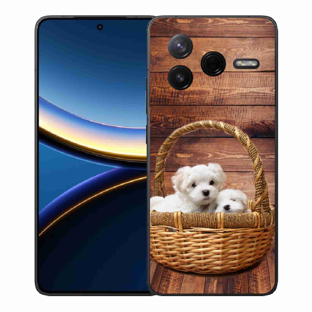 Gél borítás mmCase a Xiaomi Poco F7 Pro számára - kölyökkutyák