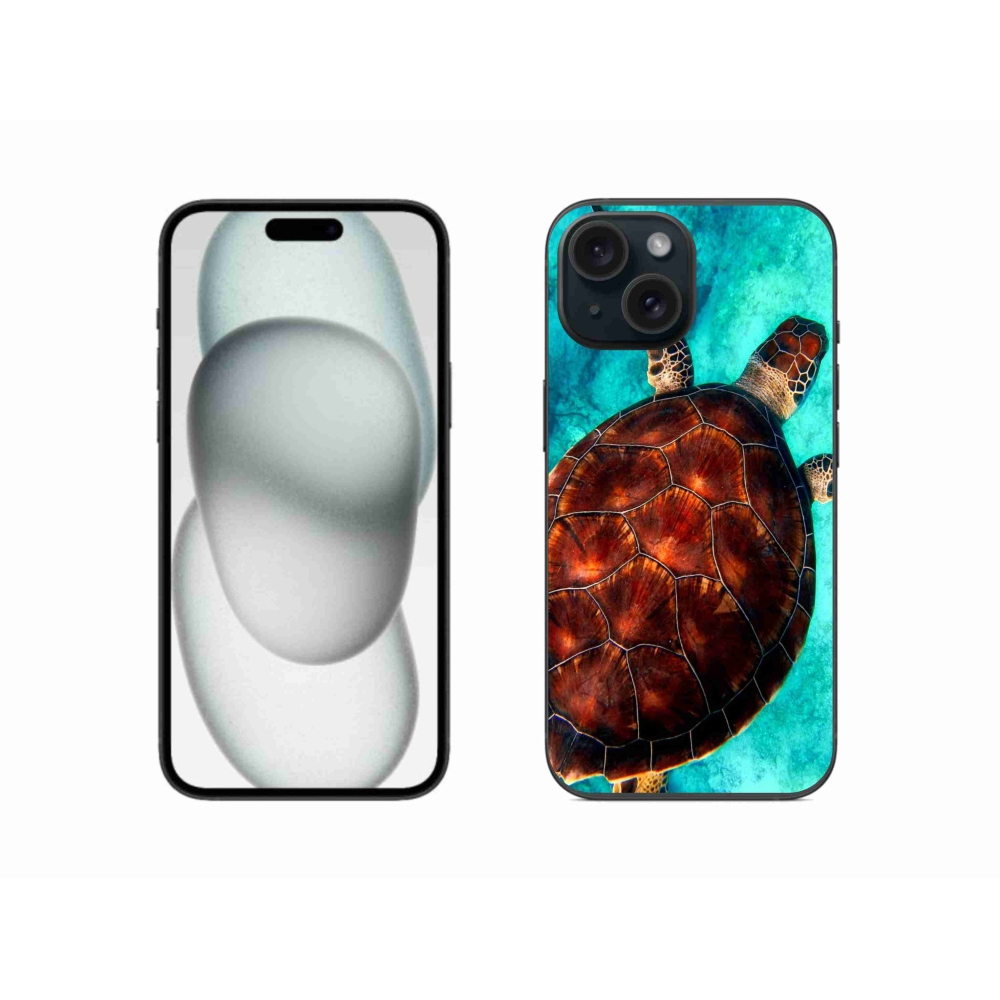 Zselés borítás mmCase iPhone 15 készülékhez - teknősbéka