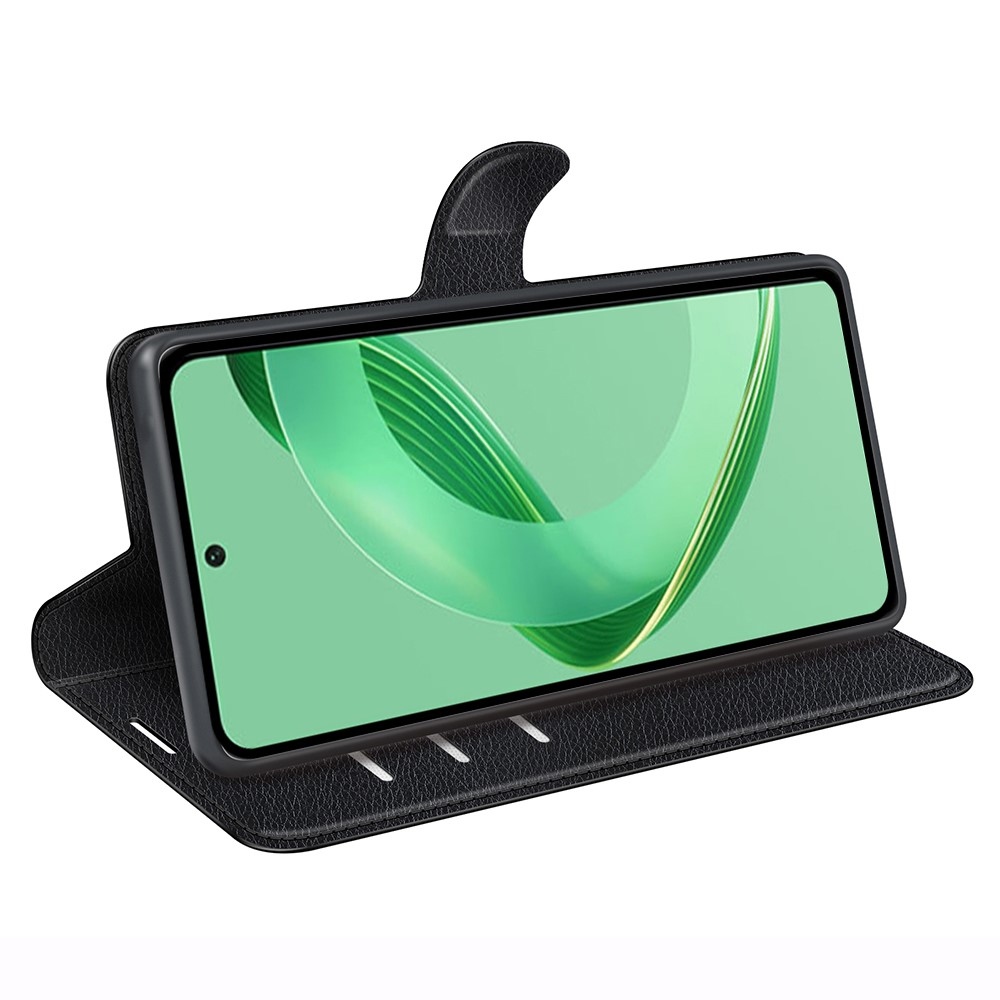 Litchi könyv tok Huawei Nova 12 SE-hez - fekete