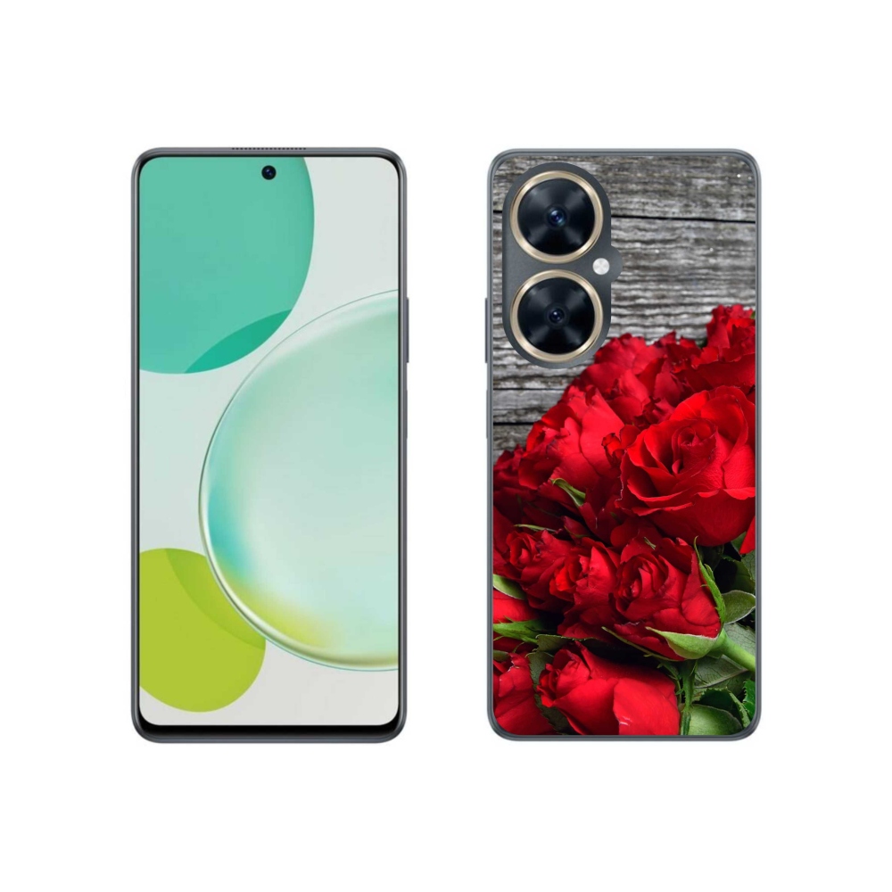Gél borítás mmCase a Huawei Nova 11i készülékhez - piros rózsa