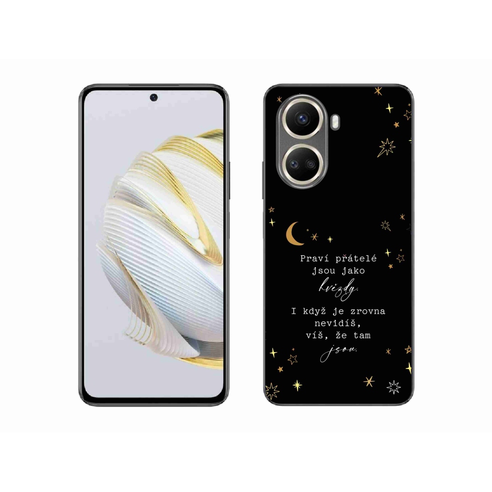 Gél borítás mmCase a Huawei Nova 10 SE-n - idézem 6 fekete háttér