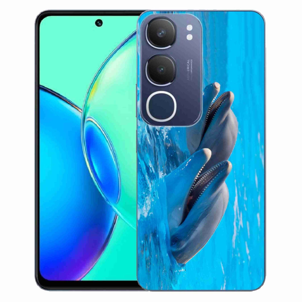 Zselés borítás mmCase a Vivo Y19s készülékhez - delfinek
