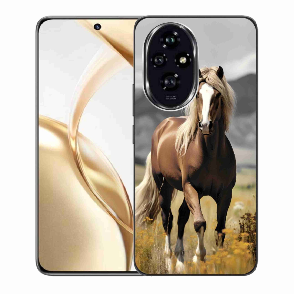 Zselés tok mmCase a Honor 200 5G-hez - barna ló 1