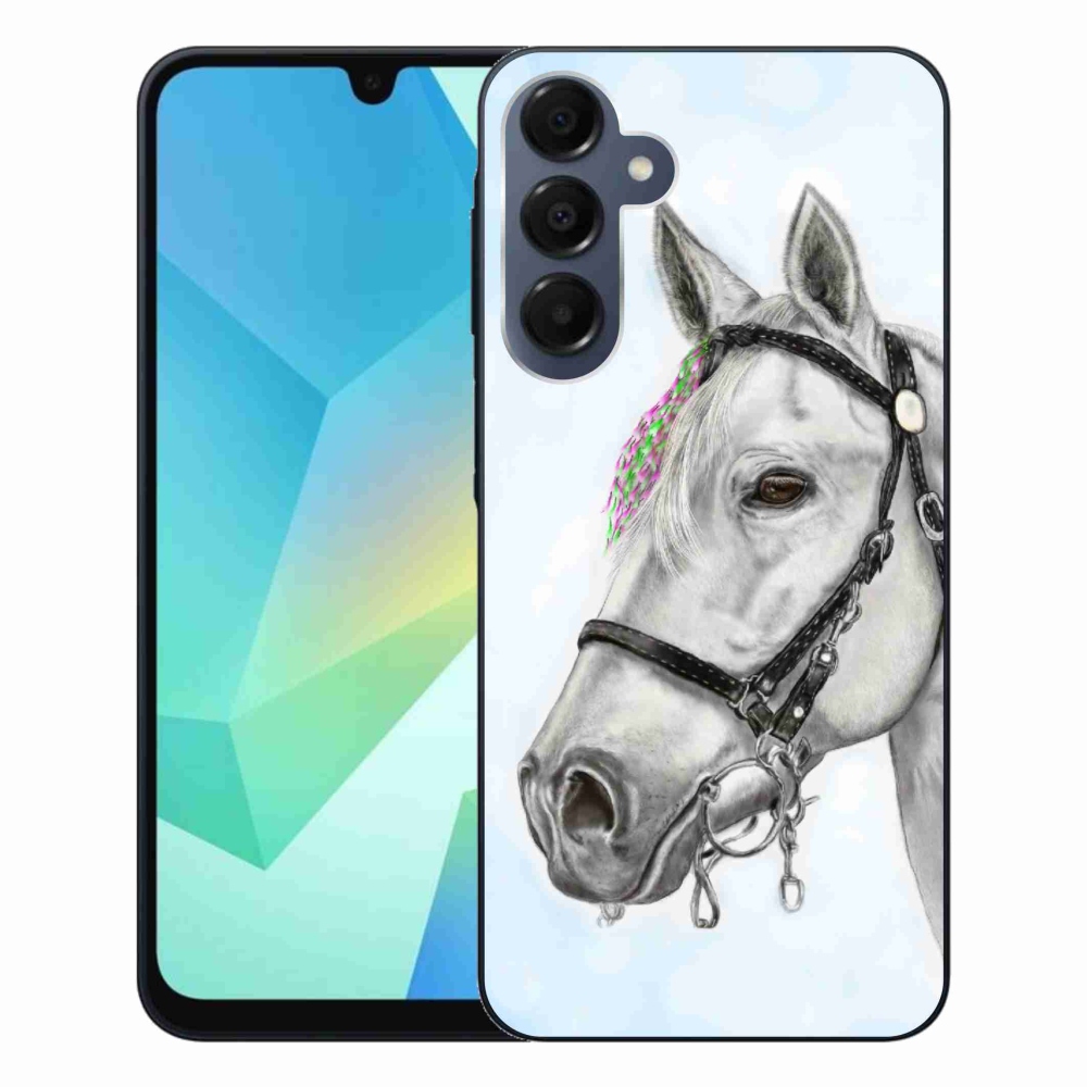 Gél védőhuzat mmCase Samsung Galaxy A16 4G/5G - fehér ló 1