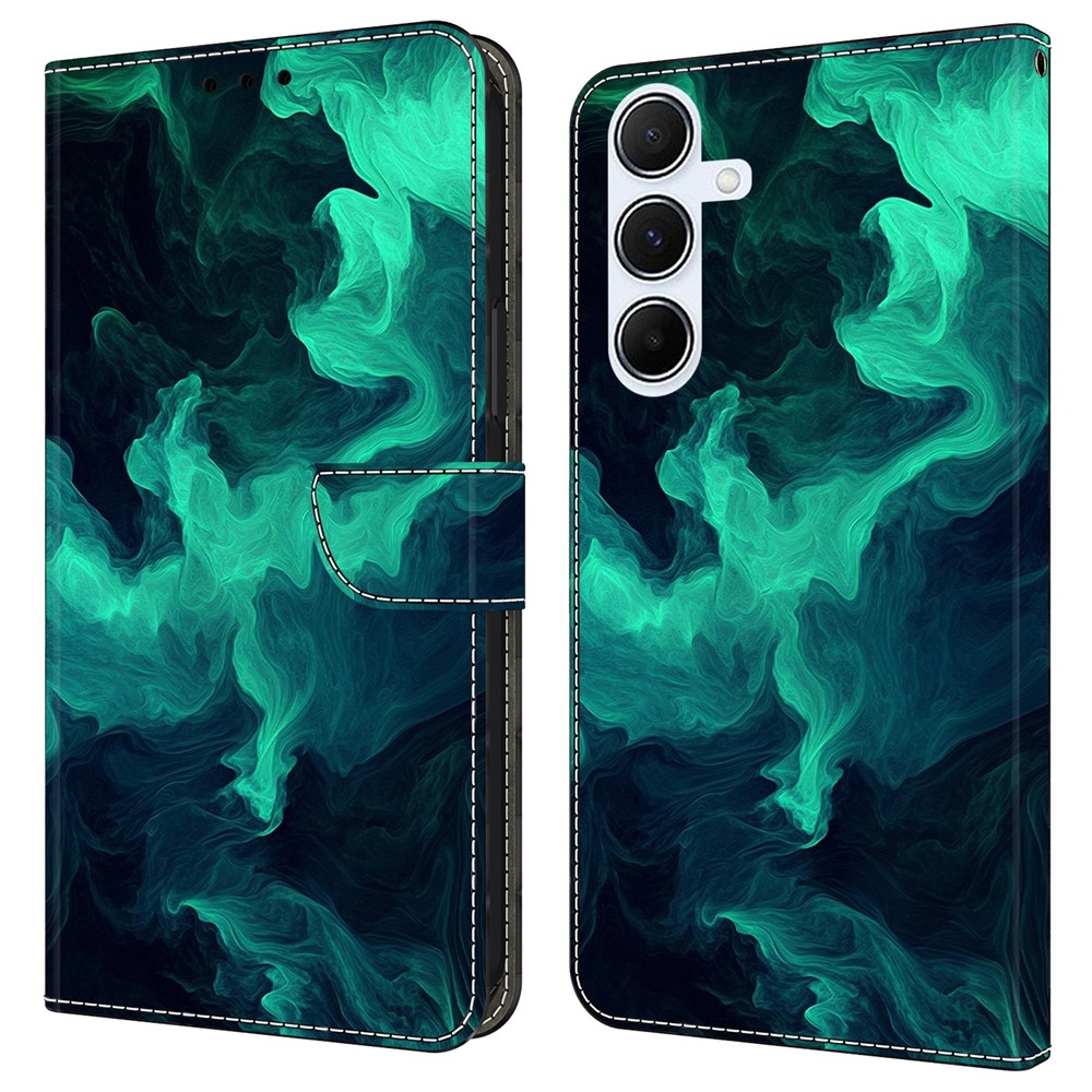 Határozottan könyv tok Samsung Galaxy A17 4G/5G/A26 5G - zöld füst