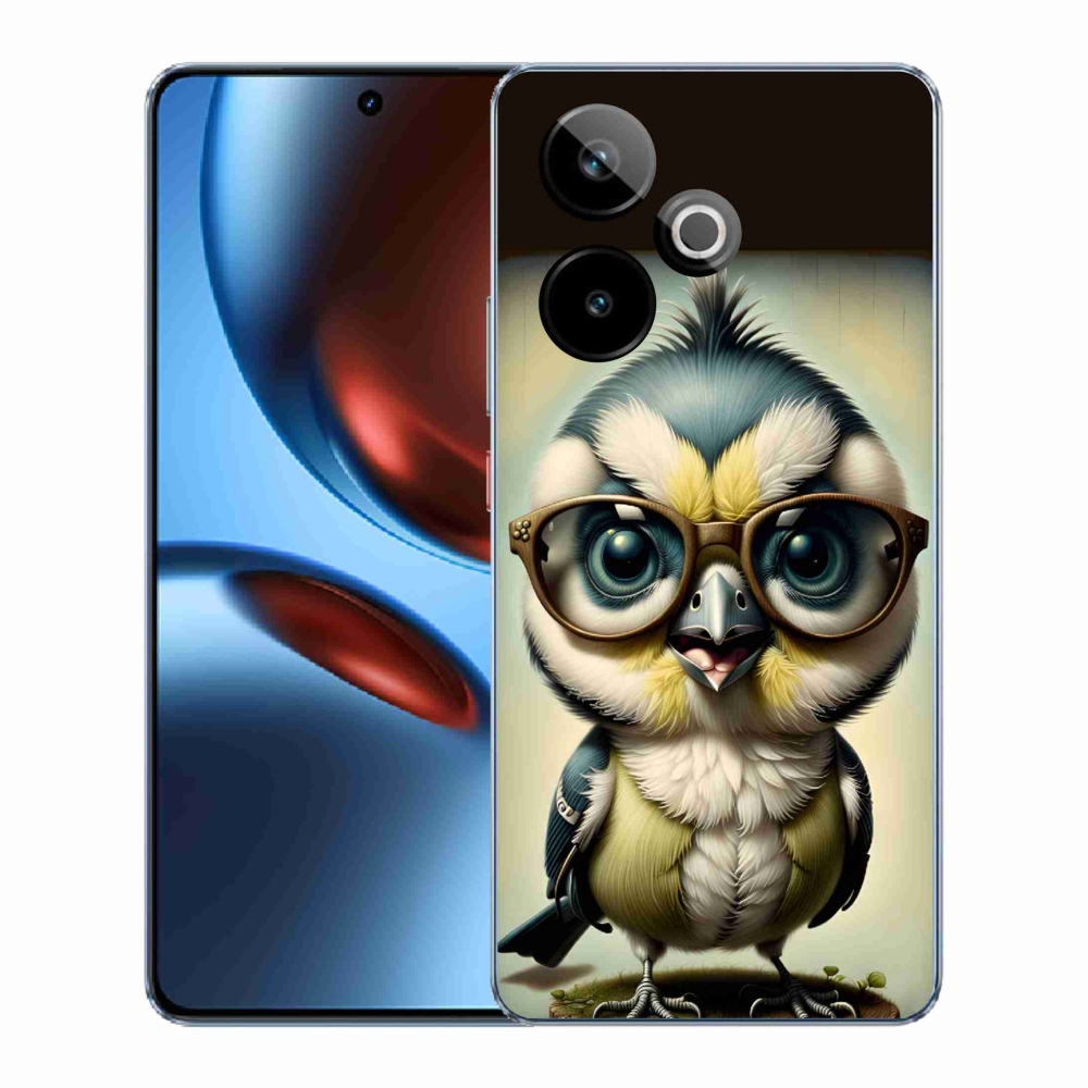 Rugalmas zselés tok mmCase képpel a Realme GT 7 5G/GT 7T 5G számára - kölyök szemüveggel