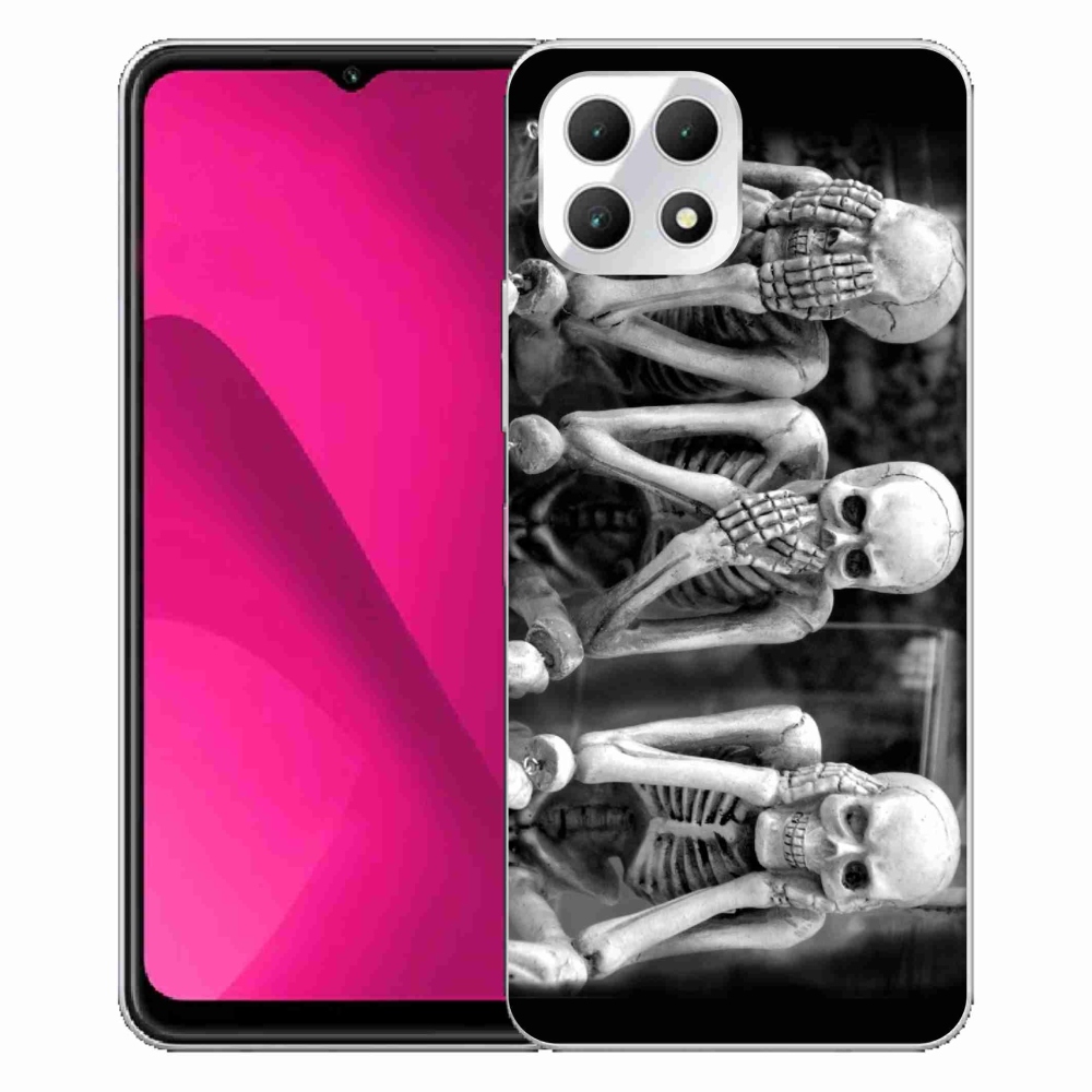 Zselés borítás mmCase a T-Mobile T Phone 2 készülékhez - csontvázak