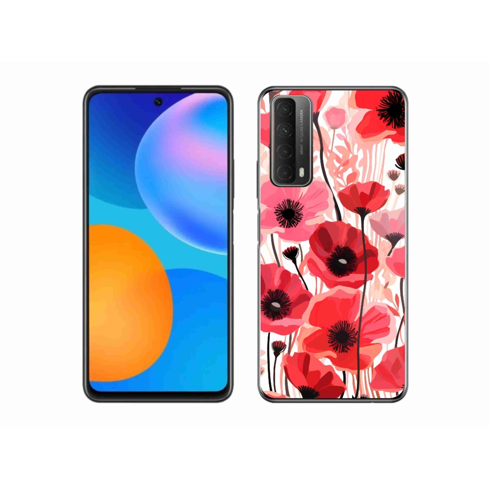 Zselés borítás mmCase a Huawei P Smart (2021) - mákos 1