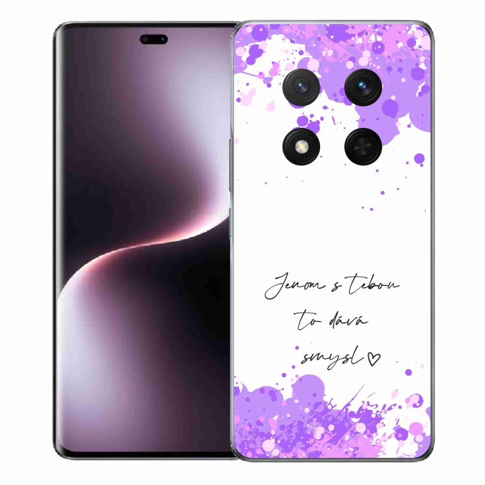 Gél borító mmCase a Honor Magic 7 Lite 5G számára - szerelmes szöveg fehér háttérrel